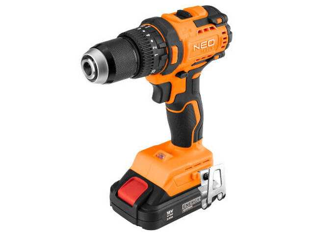Шуруповерт Neo Tools Energy+ 18V, безщітковий, 95Нм, 0-320/0-1700об/хв 1.2кг (без АКБ і ЗУ) (04-619) - Фото 2
