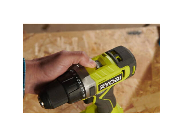 Шуруповерт Ryobi ONE+ RDD18-1C20S 18V, 1х2Ah, 52Нм, 450/1750об/мин, сумка (5133005519) - Фото 3