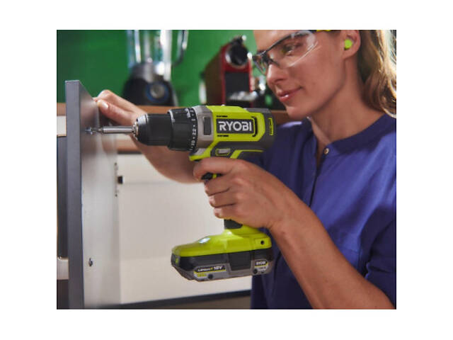 Шуруповерт Ryobi ONE+ RDD18-1C20S 18V, 1х2Ah, 52Нм, 450/1750об/мин, сумка (5133005519) - Фото 6