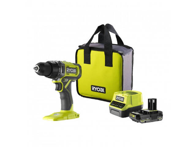 Шуруповерт Ryobi ONE+ RDD18-1C20S 18V, 1х2Ah, 52Нм, 450/1750об/мин, сумка (5133005519) - Фото 8