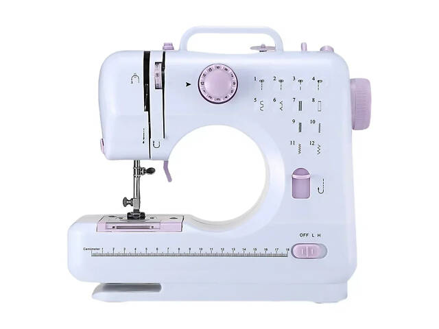 Швейна машинка з 12-рядковим оверлоком і притискною педаллю + котушки 2 шт. - Фото 2