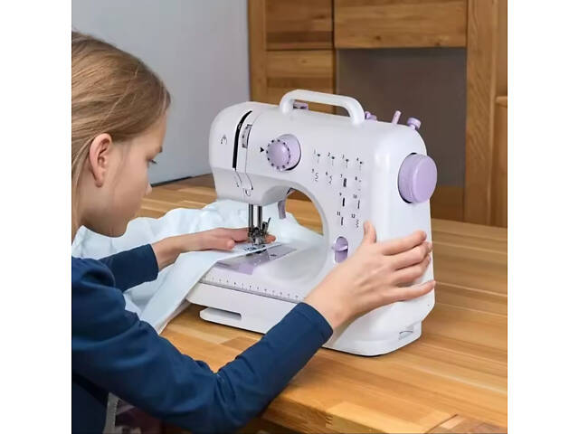 Швейна машинка з 12-рядковим оверлоком і притискною педаллю + котушки 2 шт. - Фото 3