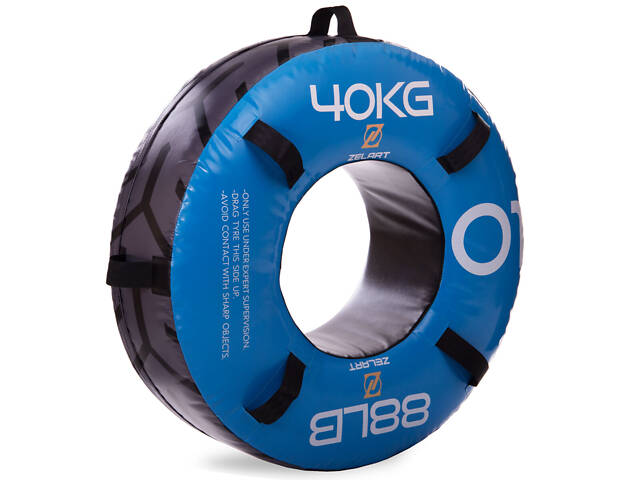 Шина для кроссфита 40кг Zelart FI-2610-40 (MD6513-40) синий - Фото 1