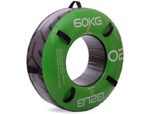 Шина для кроссфита 60кг Zelart FI-2610-60 (MD6513-60) зеленый - Фото 1