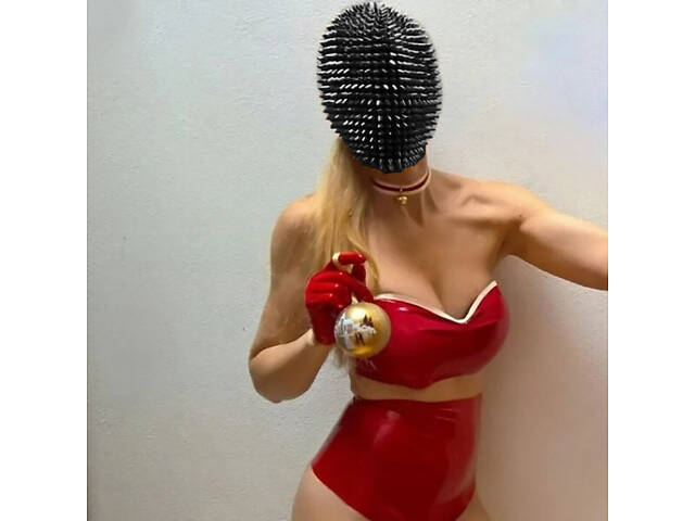 Шипованная маска RESTEQ — черная маска с шипами и шпильками, стильный аксессуар для вечеринок, косплея, - Фото 4