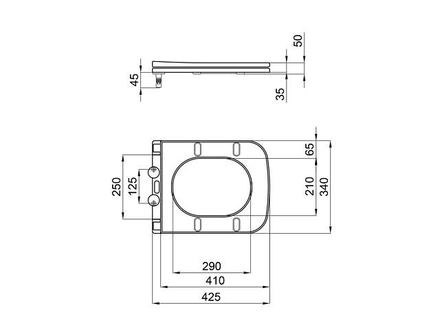 Сиденье Для Унитаза Qtap Nando С Микролифтом Slim Qt12991222Aw - Фото 2