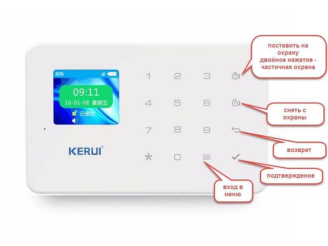 Сигнализация GSM KERUI G18 беспроводная - Фото 4