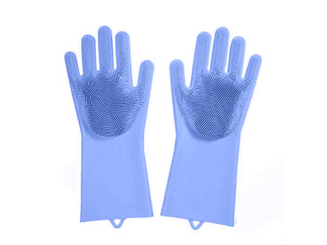 Силіконові багатофункціональні рукавички Magic Silicone Gloves Pink для прибирання, чищення та миття посуду - Фото 8