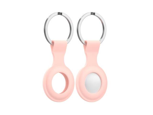 Силіконовий чохол брелок Primo SS1 для мітки трекера Apple AirTag - Pink - Фото 3