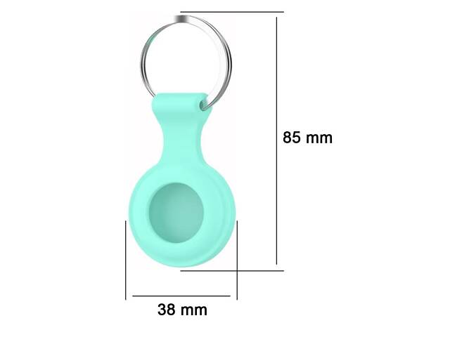 Силіконовий чохол брелок Primo SS2 для мітки трекера Apple AirTag - Mint - Фото 2