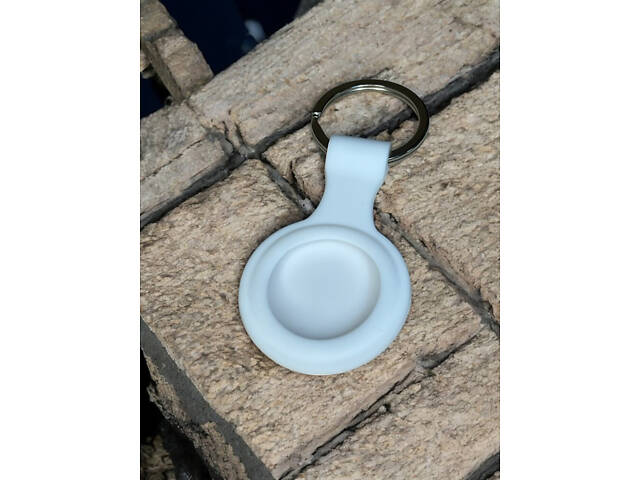 Силіконовий чохол брелок Primo SS2 для мітки трекера Apple AirTag - White - Фото 4