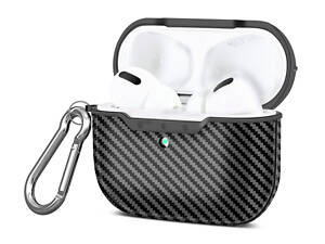 Силіконовий чохол Primo Carbon Fiber для AirPods Pro - Black