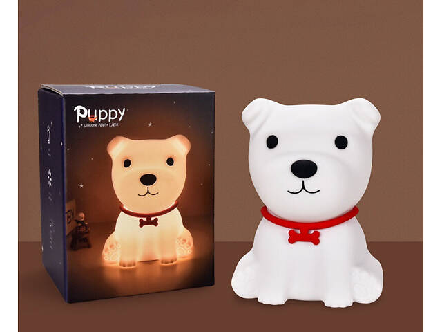 Силіконовий нічник у формі Собачки - Фото 1