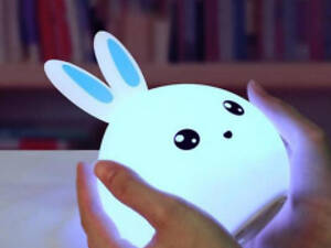 Силіконовий нічник у формі зайчика Rabbit Silicone Lamp