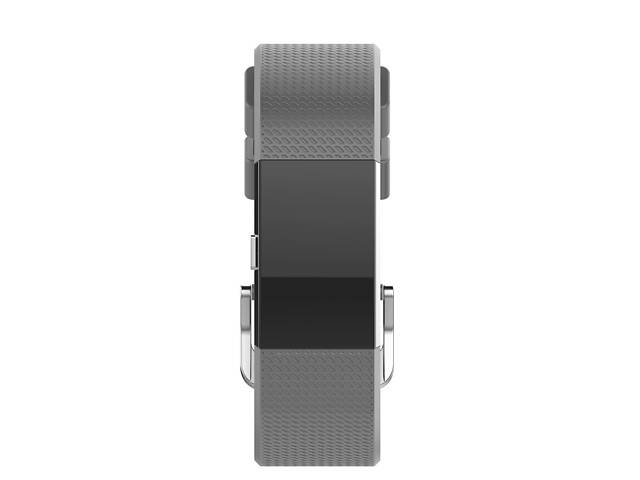 Силіконовий ремінець для фітнес браслета Fitbit Charge 2 - Grey L - Фото 2