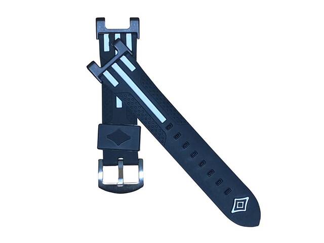 Силіконовий ремінець Primolux Dart для годинника Xiaomi Amazfit T-Rex (A1918) / T-Rex Pro (A2013) - Black&White - Фото 1