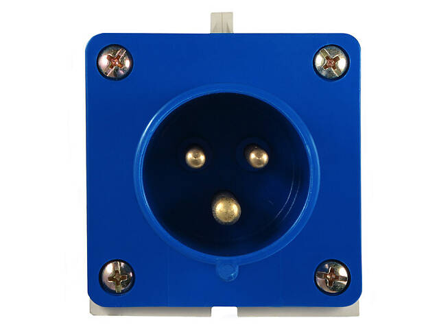 Силова вилка 2P+PE 16А 230В стаціонарна IP44 синя [A0080060001] ВС (513) АСКО - Фото 4
