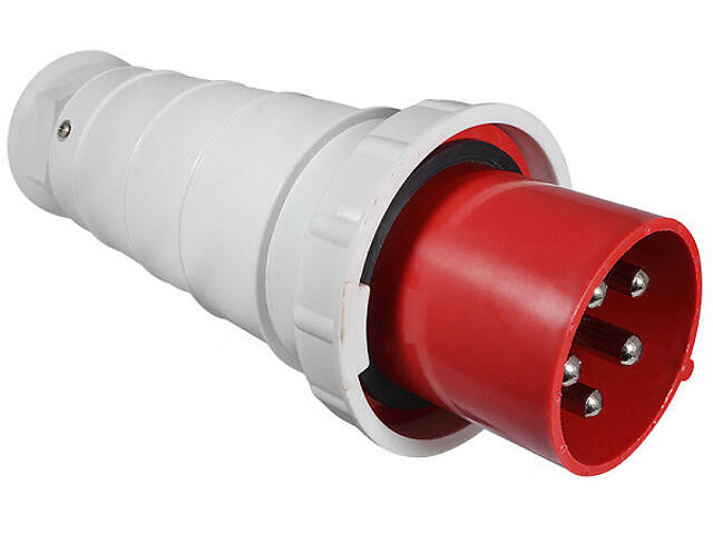 Силова вилка 3P+N+PE 125А 400В переносна IP67 червона [A0080010011] ВП (045) АСКО - Фото 2