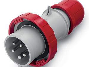 Силова вилка 3P+N+PE 16А 400В переносна IP67 [DIS2181637] Quadro ДКС