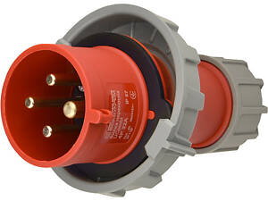 Силова вилка 3P+PE 32А 415В переносна IP67 поліамід червона [A0080010109] UCombi АСКО