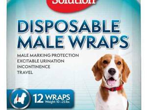 Simple Solution Disposable Male Wraps (Симпл Солюшн Диспосбл) Влагопоглощающие пояса протекторы для кобелей