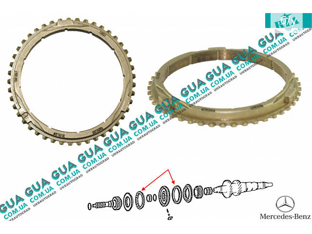 Синхронизатор ( кольцо / блокир. ) 5-6 передача КПП 1шт 2032621434 Mercedes / МЕРСЕДЕС SPRINTER 2006- / СПРИНТЕР 06-, Me