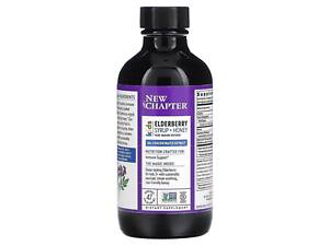 Сироп бузины + мед, Elderberry Syrup, New Chapter, Kids, для детей от 2 лет, 118 мл
