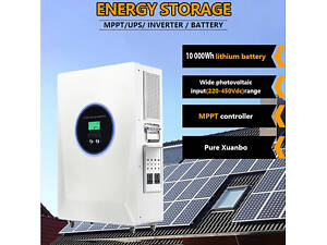 Система хранения энергии S100 5000W/10000Wh - инвертор+ зарядка+ контроллер+ аккумулятор.