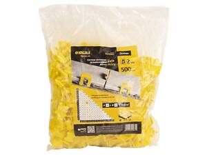 Система укладання та вирівнювання плитки SVP Mini основа 2.0 мм 500шт SIGMA (8240981)