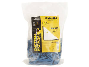 Система укладання та вирівнювання плитки SVP Mini клин 200шт SIGMA (8240831)