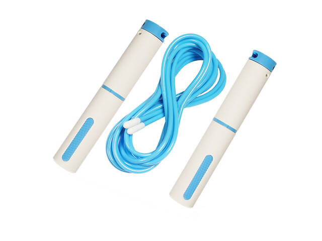Скакалка для фітнеса цифрова, блакитний - Фото 2