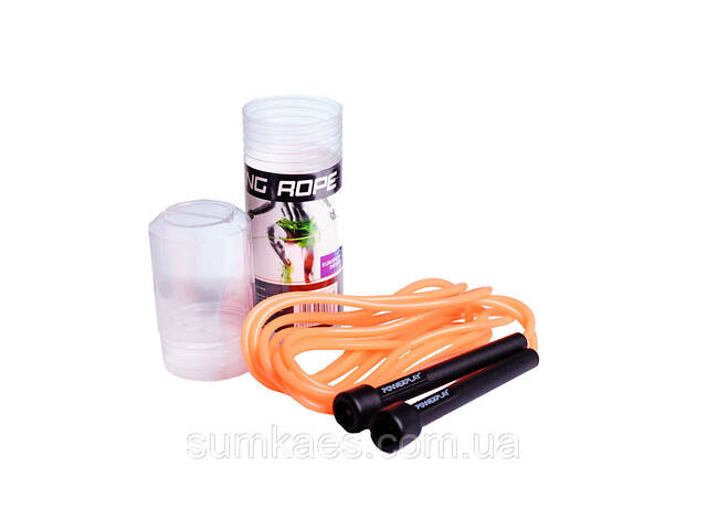 Скакалка PowerPlay 4201 Basic Jump Rope Помаранчева (2,8m.) - Фото 4