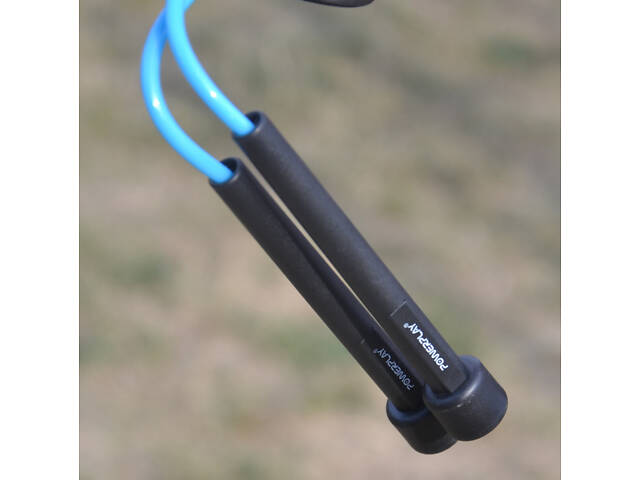 Скакалка PowerPlay 4201 Basic Jump Rope Синя (2,8m.) - Фото 6