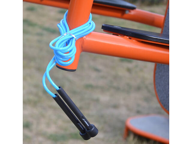 Скакалка PowerPlay 4201 Basic Jump Rope Синя (2,8m.) - Фото 9