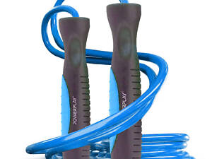 Скакалка PowerPlay 4204 Classic Jump Rope Блакитна (2,7m.)