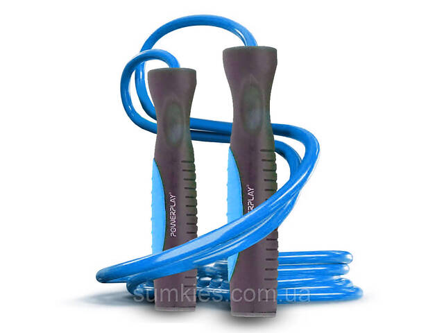 Скакалка PowerPlay 4204 Classic Jump Rope Блакитна (2,7m.) - Фото 1