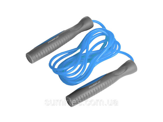 Скакалка PowerPlay 4204 Classic Jump Rope Блакитна (2,7m.) - Фото 2