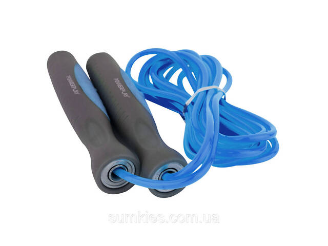 Скакалка PowerPlay 4204 Classic Jump Rope Блакитна (2,7m.) - Фото 3