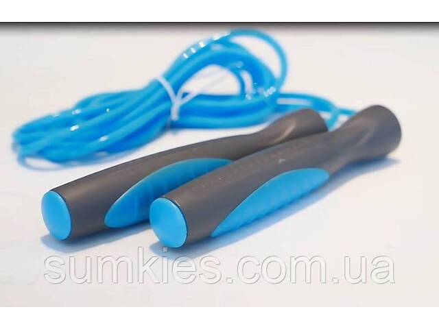Скакалка PowerPlay 4204 Classic Jump Rope Блакитна (2,7m.) - Фото 6