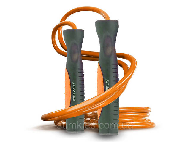 Скакалка PowerPlay 4204 Classic Jump Rope Помаранчева (2,7m.) - Фото 1