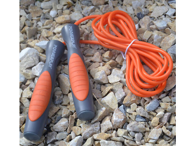 Скакалка PowerPlay 4204 Classic Jump Rope Помаранчева (2,7m.) - Фото 4