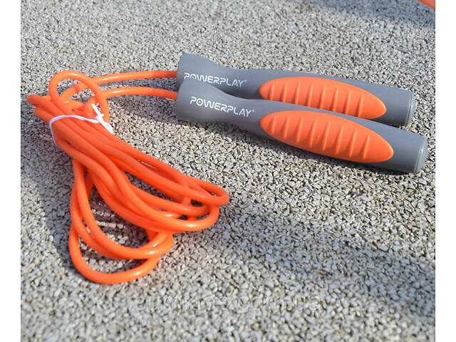 Скакалка PowerPlay 4204 Classic Jump Rope Помаранчева (2,7m.) - Фото 8