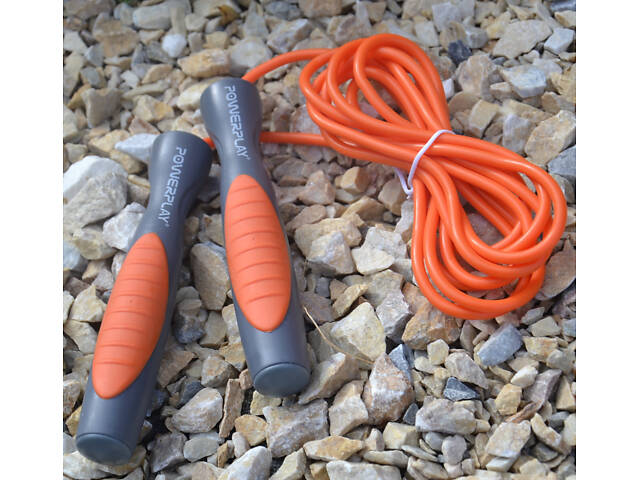 Скакалка PowerPlay 4204 Classic Jump Rope Помаранчева (2,7m.) - Фото 8