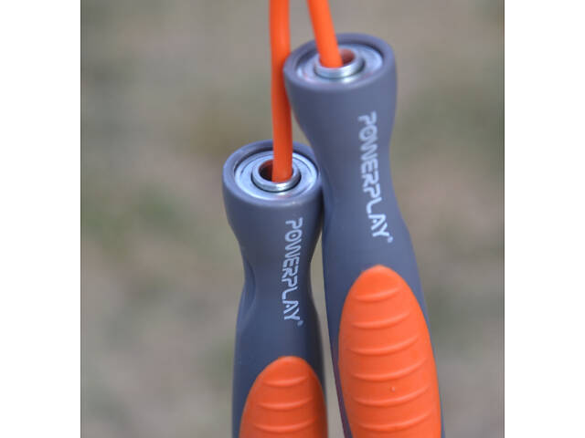 Скакалка PowerPlay 4204 Classic Jump Rope Помаранчева (2,7m.) - Фото 7