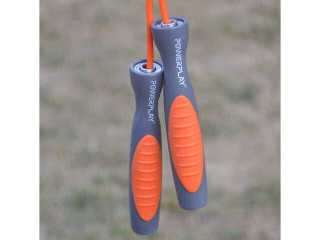 Скакалка PowerPlay 4204 Classic Jump Rope Помаранчева (2,7m.) - Фото 6