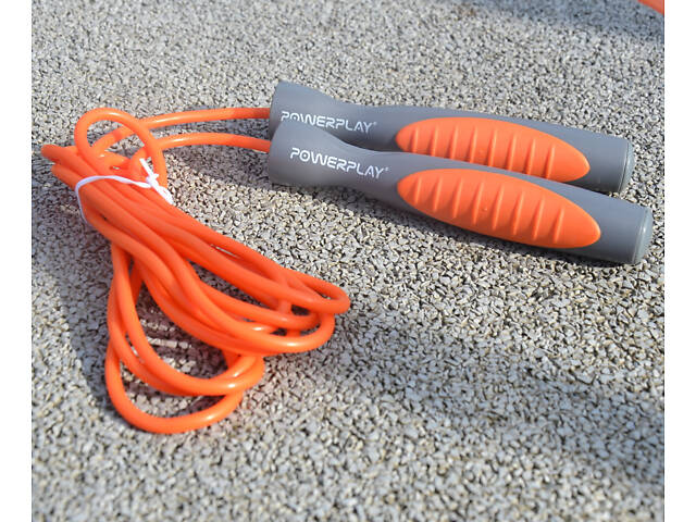 Скакалка PowerPlay 4204 Classic Jump Rope Помаранчева (2,7m.) - Фото 10