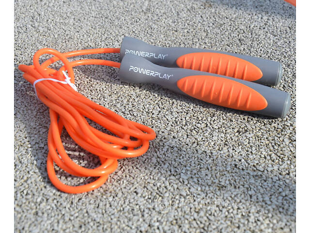 Скакалка PowerPlay 4204 Classic Jump Rope Помаранчева (2,7m.), Оригінал! - Фото 8