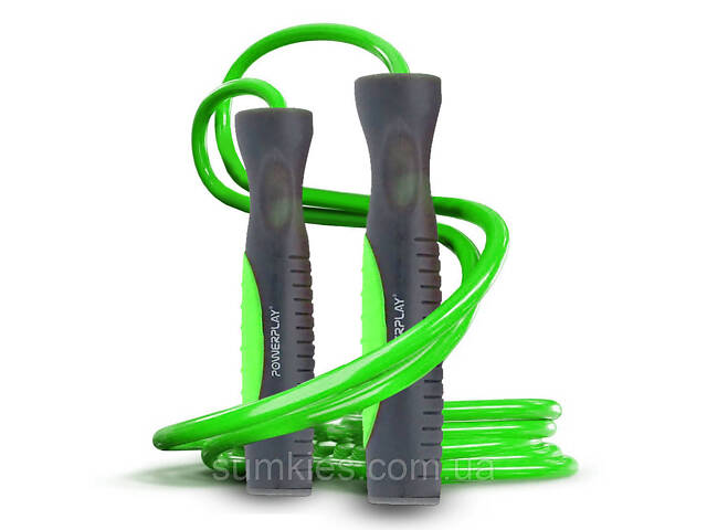 Скакалка PowerPlay 4204 Classic Jump Rope Зелена (2,7m.) - Фото 1