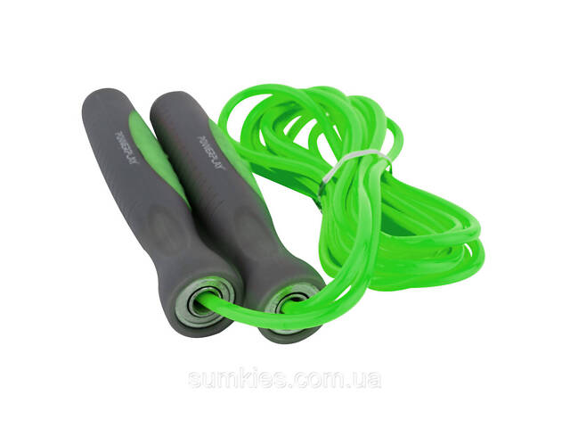 Скакалка PowerPlay 4204 Classic Jump Rope Зелена (2,7m.) - Фото 2