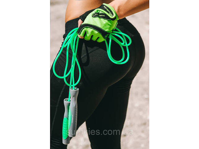 Скакалка PowerPlay 4204 Classic Jump Rope Зелена (2,7m.) - Фото 6